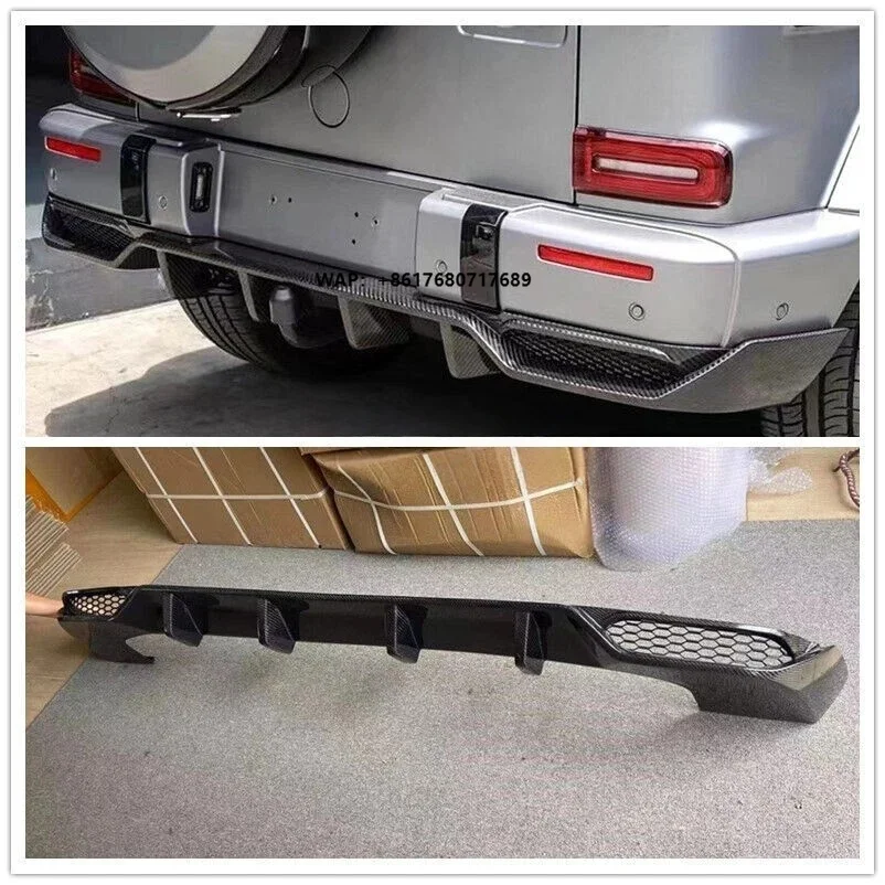 Real Carbon Fiber Rear Bumper Diffuser Lip for G Class W464 G63 2019-2024 Rear Bumper Protector Spoiler Kit
Real Carbon Fiber Rear Bumper Diffuser Lip for G Class W464 G63 2019-2024 Rear Bumper Protector Spoiler Kit
