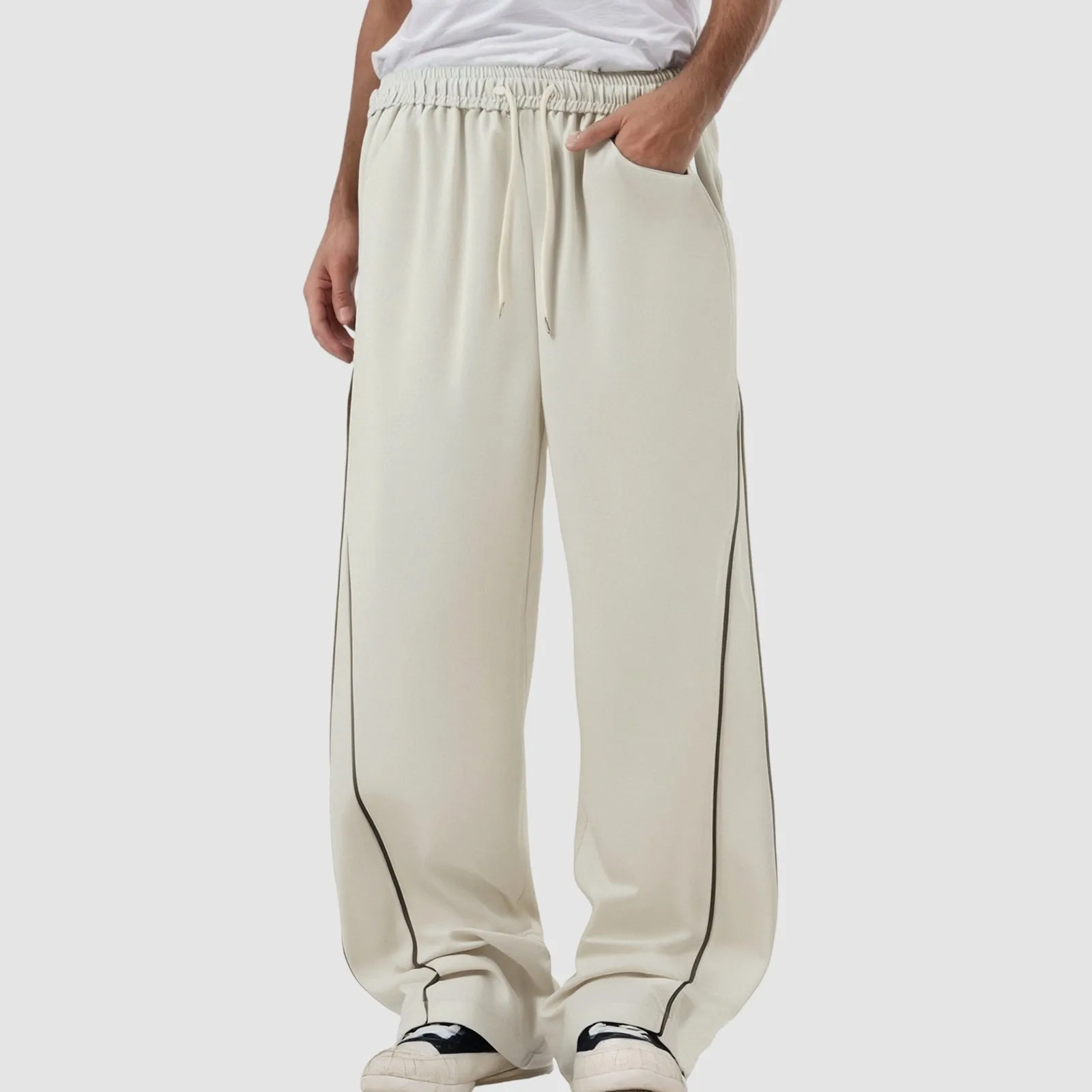 Y2K Side Striped Sweatpants High Street Wide Leg Straight Casual Pants Unisex Men Trousers Sport Elastic Waist Drawstring Pants
Y2K Side Striped Sweatpants High Street Wide Leg Straight Casual Pants Unisex Men Trousers Sport Elastic Waist Drawstring Pants