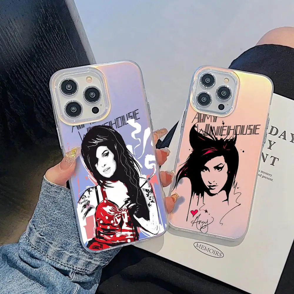 Singer Amy W-Winehouse Phone Case For iPhone 17 16 15 14 13 12 11 Pro Max Plus Transparent Aurora Laser Gradient Cover
Singer Amy W-Winehouse Phone Case For iPhone 17 16 15 14 13 12 11 Pro Max Plus Transparent Aurora Laser Gradient Cover