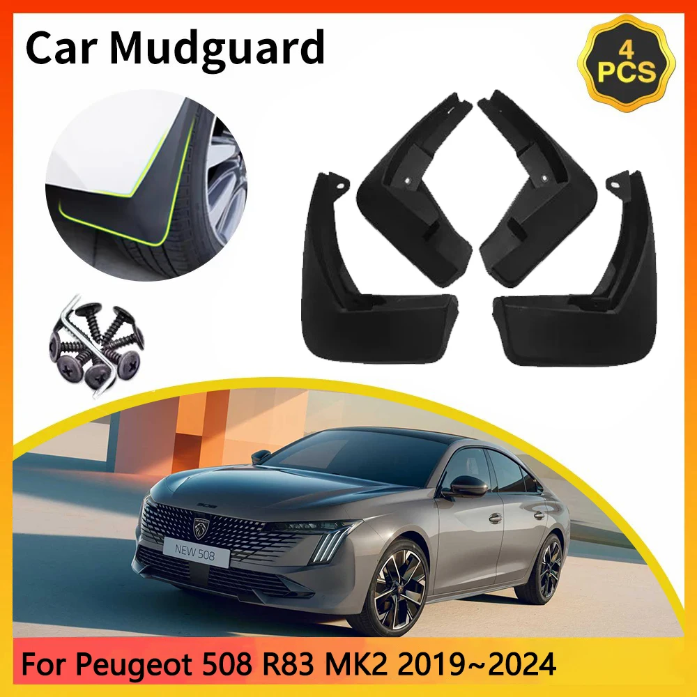 Для Peugeot 508 R83 MK2 2th 2Gen 2019 ~ 2024 2020 2021 2022 автомобильные брызговики брызговики брызговики Fender Auto
Для Peugeot 508 R83 MK2 2th 2Gen 2019 ~ 2024 2020 2021 2022 автомобильные брызговики брызговики брызговики Fender Auto