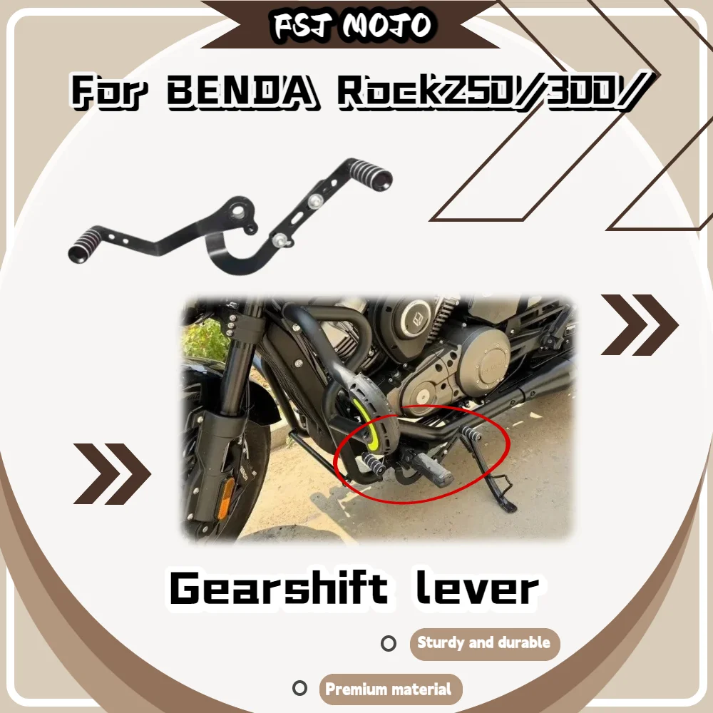 For Benda Rock250 Rock300 Dual Step Shift Lever, Ergonomic Effort Saving Aluminum Gear Change Pedal Motorbike Upgrade Parts
For Benda Rock250 Rock300 Dual Step Shift Lever, Ergonomic Effort Saving Aluminum Gear Change Pedal Motorbike Upgrade Parts