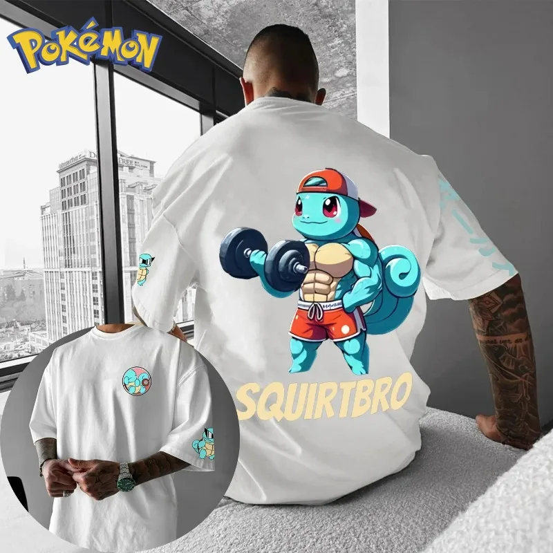Спортивная футболка с короткими рукавами Pokémon Anime Squirtle Gym для мужчин и женщин, новинка лета Y2K Harajuku, свободный повседневный топ большого размера
Спортивная футболка с короткими рукавами Pokémon Anime Squirtle Gym для мужчин и женщин, новинка лета Y2K Harajuku, свободный повседневный топ большого размера