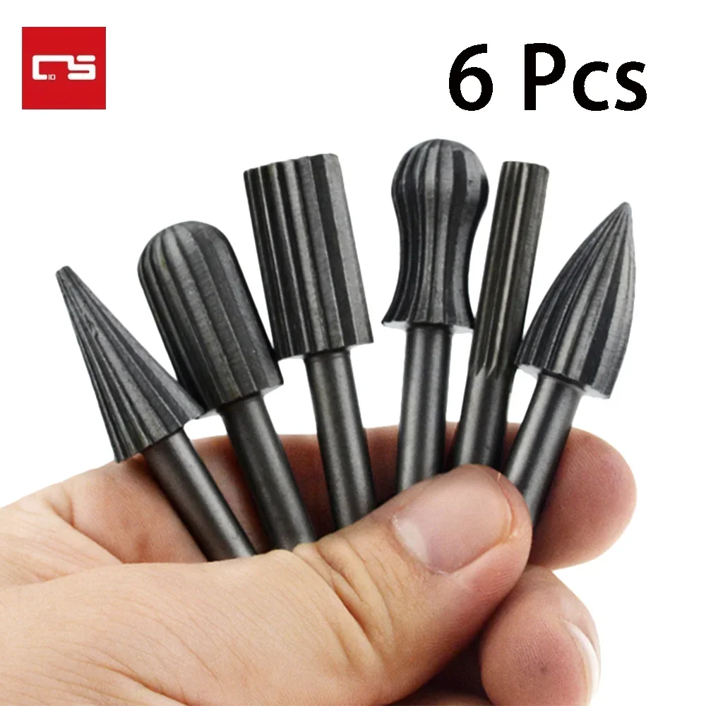 6PCS HSS Rotary Multi Tool Burr Routing Router Bit Mill Cutter Attachment Compatible High Speed Steel Rotary Burr for Dremel
6PCS HSS Rotary Multi Tool Burr Routing Router Bit Mill Cutter Attachment Compatible High Speed Steel Rotary Burr for Dremel