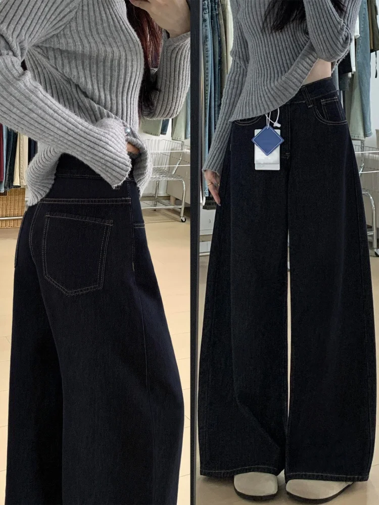 American Style High Waist Wide Leg Jeans Spring New Loose Slim Straight Floor-Length Pants Casual Wear Resistant Denim
American Style High Waist Wide Leg Jeans Spring New Loose Slim Straight Floor-Length Pants Casual Wear Resistant Denim