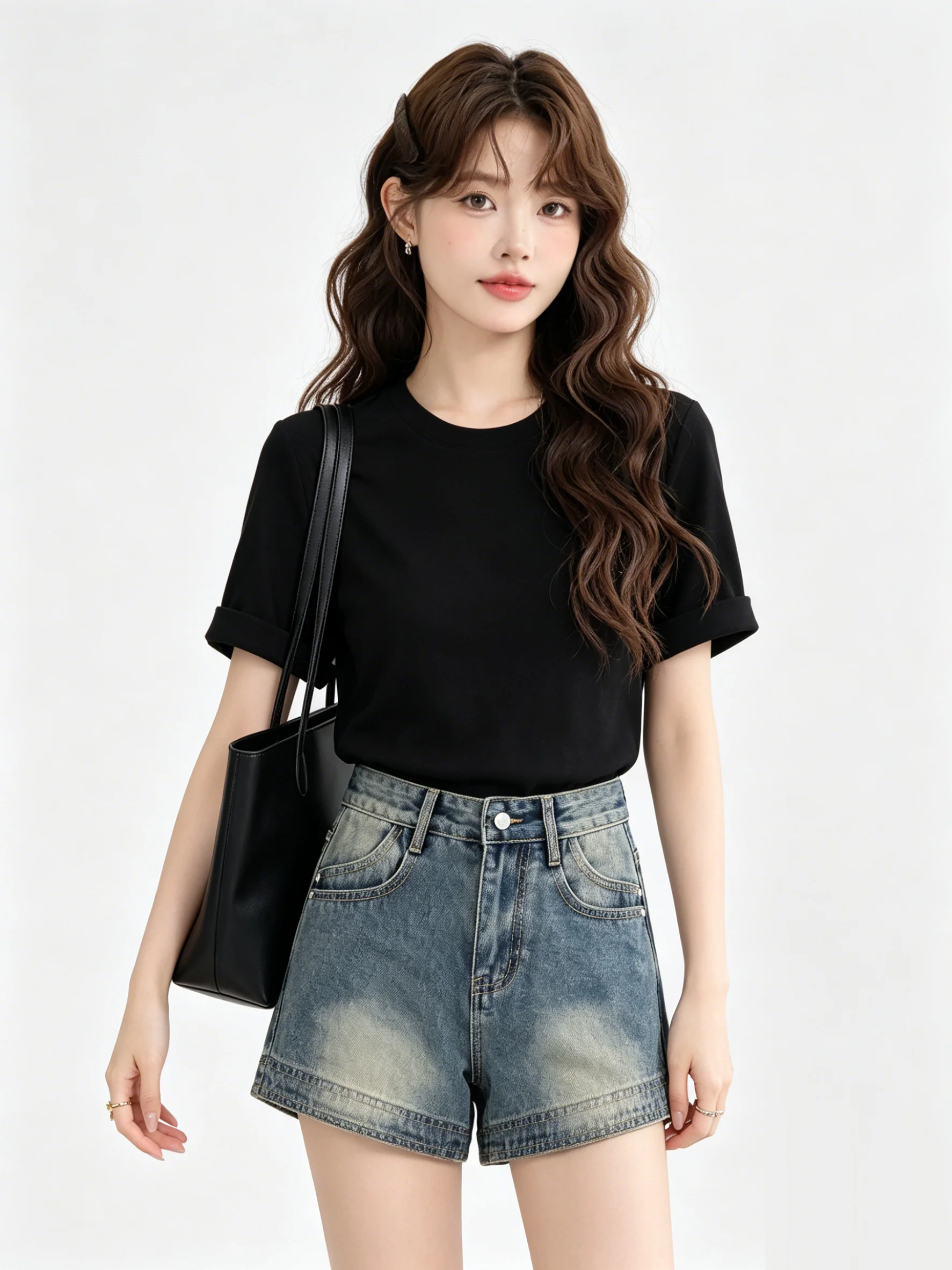 Deep Blue Retro Denim Shorts Women's High Waist Slimming Summer Loose Wide Leg Pants A-Line Hot Pants Korean Style Jeans
Deep Blue Retro Denim Shorts Women's High Waist Slimming Summer Loose Wide Leg Pants A-Line Hot Pants Korean Style Jeans