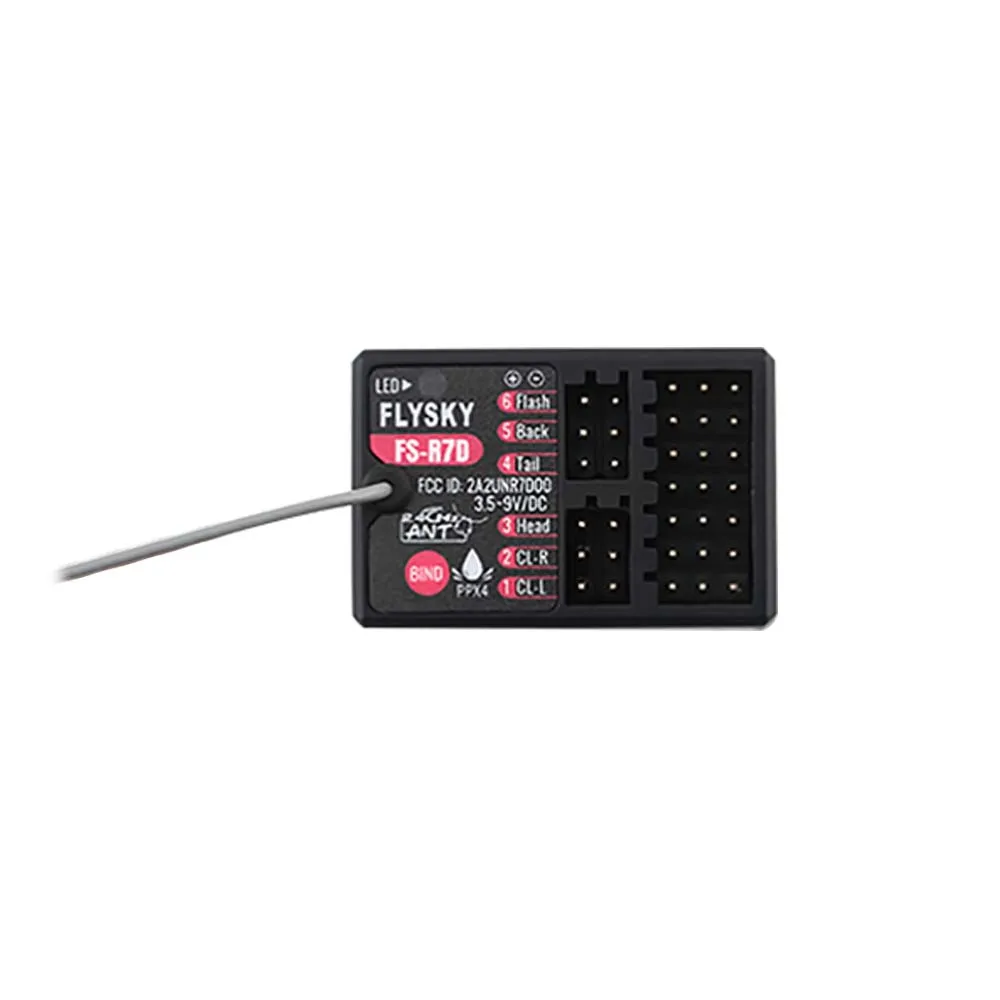 FLYSKY R7D Receiver Remote Controller Transmitter 2.4G 7CH ANTFS-MG7 With FS-R7D for RC Car Boat DIY Parts
FLYSKY R7D Receiver Remote Controller Transmitter 2.4G 7CH ANTFS-MG7 With FS-R7D for RC Car Boat DIY Parts