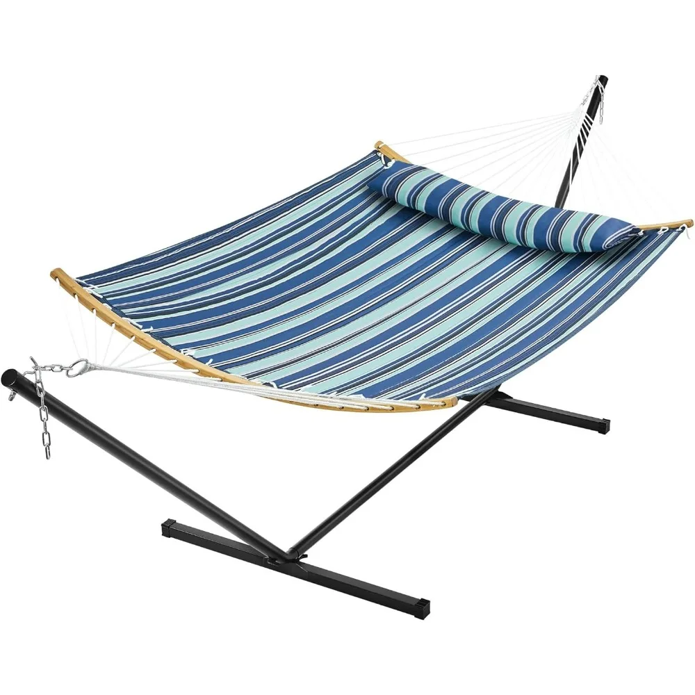 12FT Double Hammock with Stand, 475lbs Capacity, 2-Person Outdoor Camping Portable Hammock with Carry Bag, Frame
12FT Double Hammock with Stand, 475lbs Capacity, 2-Person Outdoor Camping Portable Hammock with Carry Bag, Frame