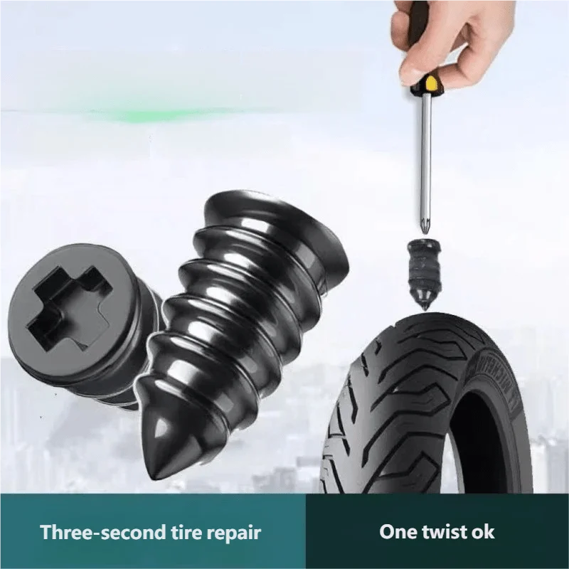 12 pieces (6 large + 6 small) 2026 new model, vacuum tire repair set (including screw nails), a variety of quantities and specifications are available | Car and motorcycle quick repair tool, non-destructive iron mushroom nails for tire repair
12 pieces (6 large + 6 small) 2026 new model, vacuum tire repair set (including screw nails), a variety of quantities and specifications are available | Car and motorcycle quick repair tool, non-destructive iron mushroom nails for tire repair