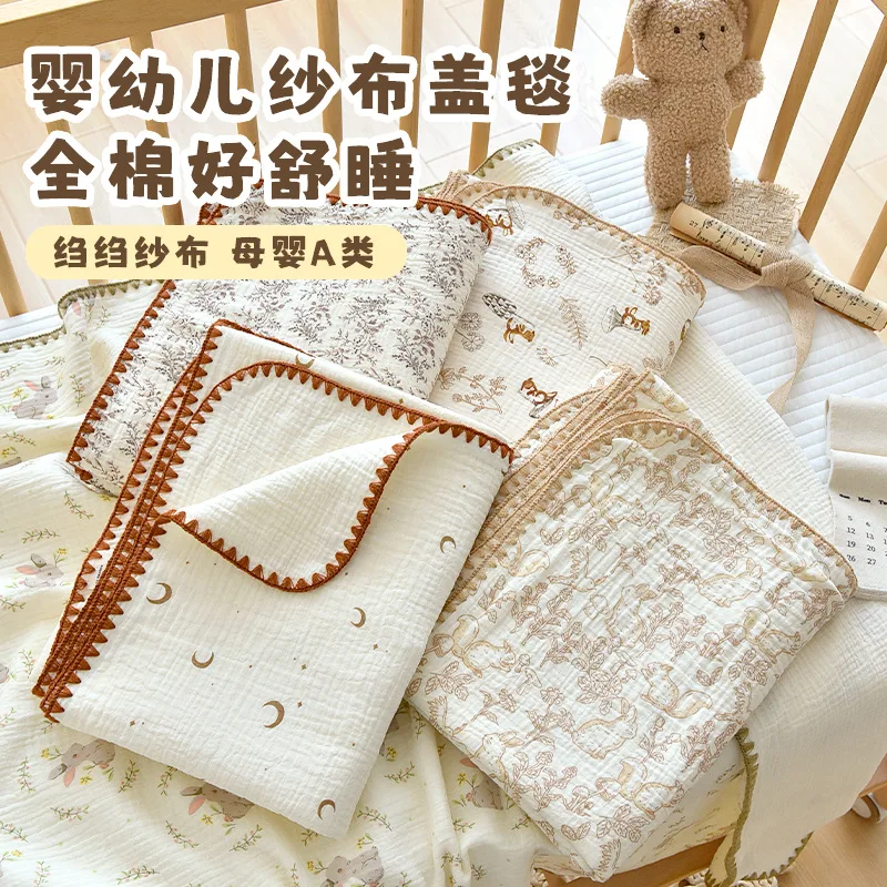 120X150cm Muslin Cotton Baby Duvet,Printed Lovely Lion Rabbit Comforter,Soft Baby Blanket With Filler for Boys and Girls
120X150cm Muslin Cotton Baby Duvet,Printed Lovely Lion Rabbit Comforter,Soft Baby Blanket With Filler for Boys and Girls