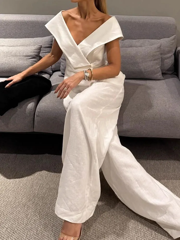 Сексуальный драпированный наряд без рукавов с v-образным вырезом, офисный элегантный топ и брючный костюм с карманами, женский модный свободный однотонный комплект из 2 предметов с высокой талией
Сексуальный драпированный наряд без рукавов с v-образным вырезом, офисный элегантный топ и брючный костюм с карманами, женский модный свободный однотонный комплект из 2 предметов с высокой талией