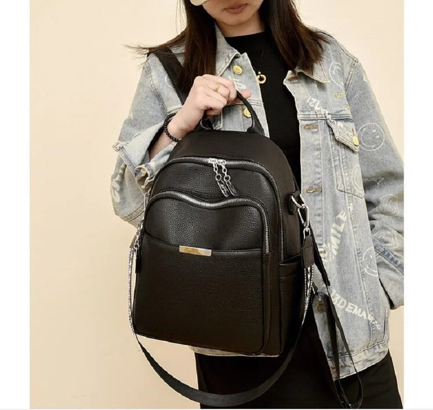 New Korean Fashion Trend High Quality Leather Travel Backpacks Women's Casual Large Capacity Shoulder Bags School Bag Totes
New Korean Fashion Trend High Quality Leather Travel Backpacks Women's Casual Large Capacity Shoulder Bags School Bag Totes