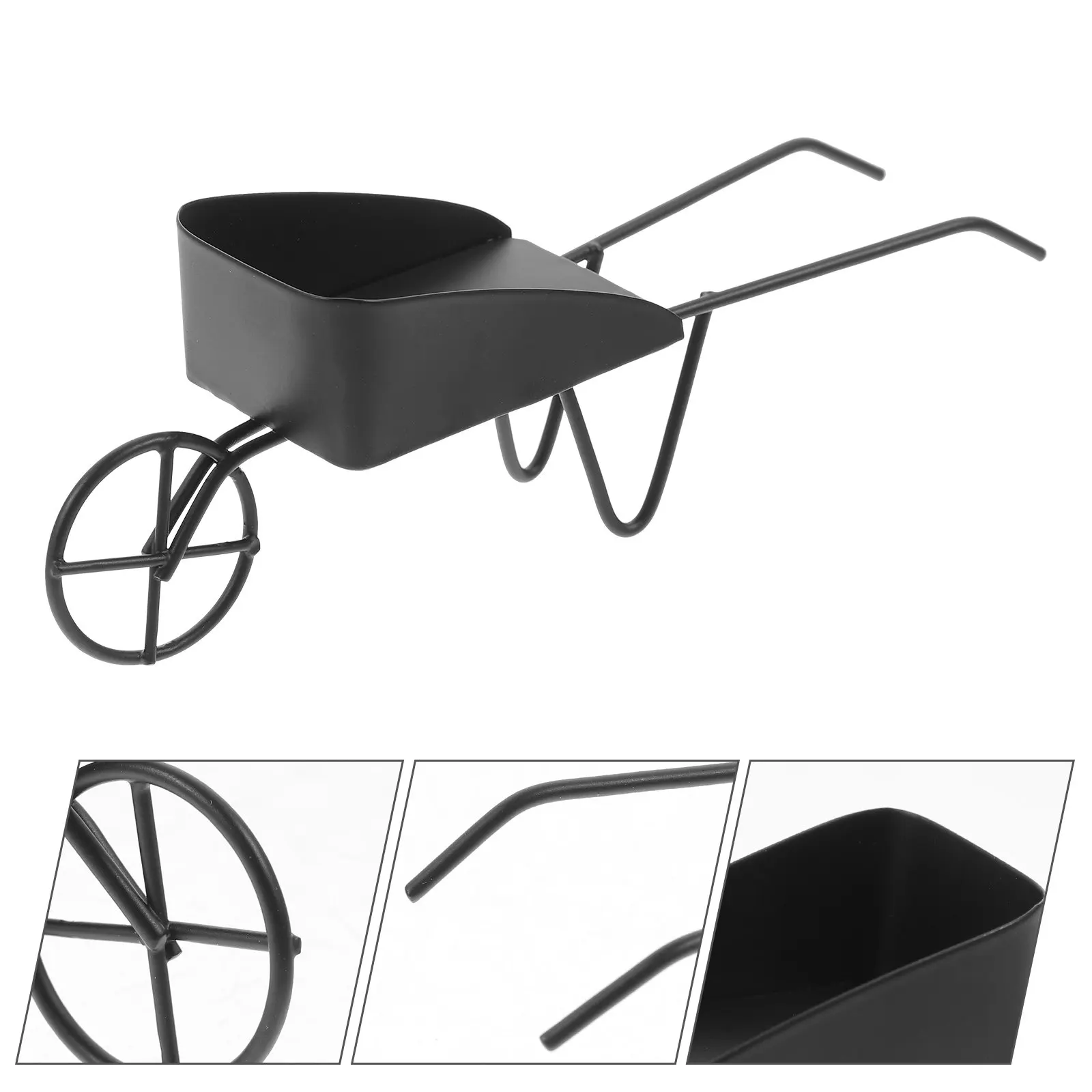 Miniature Vintage Wheelbarrows Retro Iron Cart Deep Brown Dollhouse Accessories Micro Garden Props Storage
Miniature Vintage Wheelbarrows Retro Iron Cart Deep Brown Dollhouse Accessories Micro Garden Props Storage