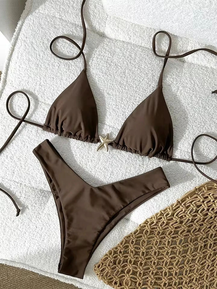 Vzvn Sexy Solid Laced Up Brazil Bikinis Women Split Swimsuit Beach Vacation Bikini 2026 All Season Backless Bikinis 2 Piece Set
Vzvn Sexy Solid Laced Up Brazil Bikinis Women Split Swimsuit Beach Vacation Bikini 2026 All Season Backless Bikinis 2 Piece Set