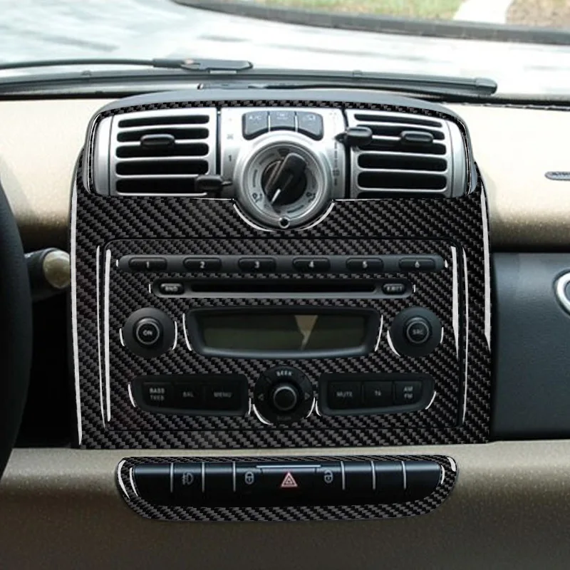 Suitable for 08-10 Mercedes-Benz smart fortwo car interior modified carbon fiber central control panel sticker
Suitable for 08-10 Mercedes-Benz smart fortwo car interior modified carbon fiber central control panel sticker