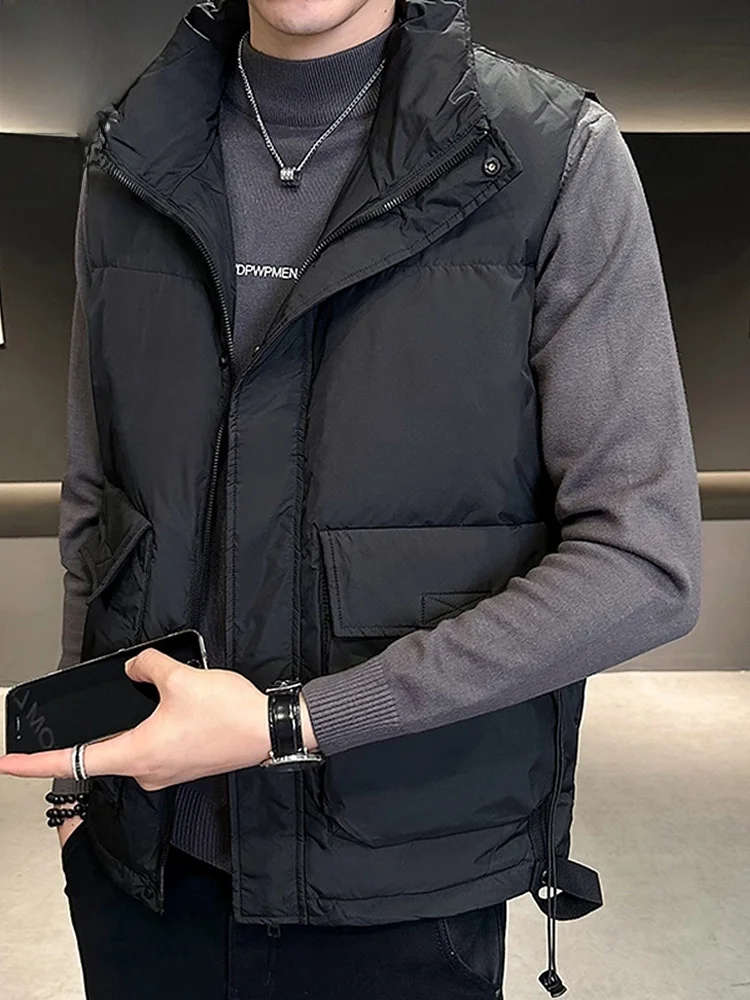 Men's down Vest Thiened Warm Du down Outerwear oulder Bared Jaet Youth Faion Sle Winter New Arrival
Men's down Vest Thiened Warm Du down Outerwear oulder Bared Jaet Youth Faion Sle Winter New Arrival