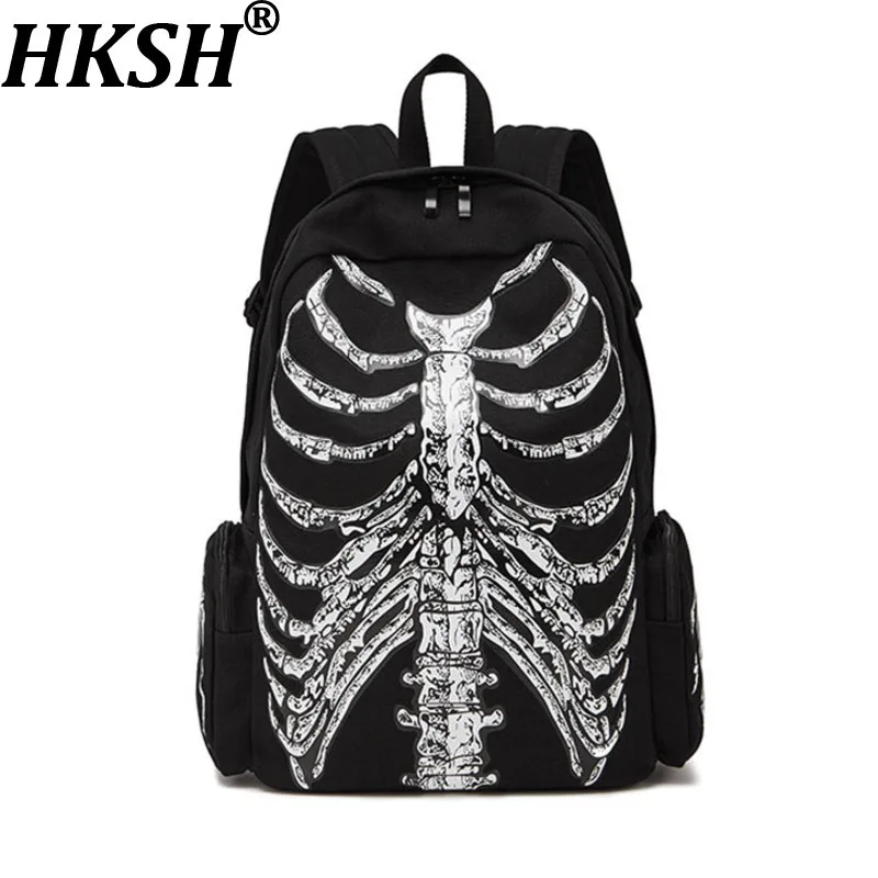 HKSH мужской холщовый рюкзак Tide Dark Punk, новинка 2025 года, нишевый дизайн, модная сумка с капюшоном и принтом черепа, уличная модная готическая HK7918
HKSH мужской холщовый рюкзак Tide Dark Punk, новинка 2025 года, нишевый дизайн, модная сумка с капюшоном и принтом черепа, уличная модная готическая HK7918