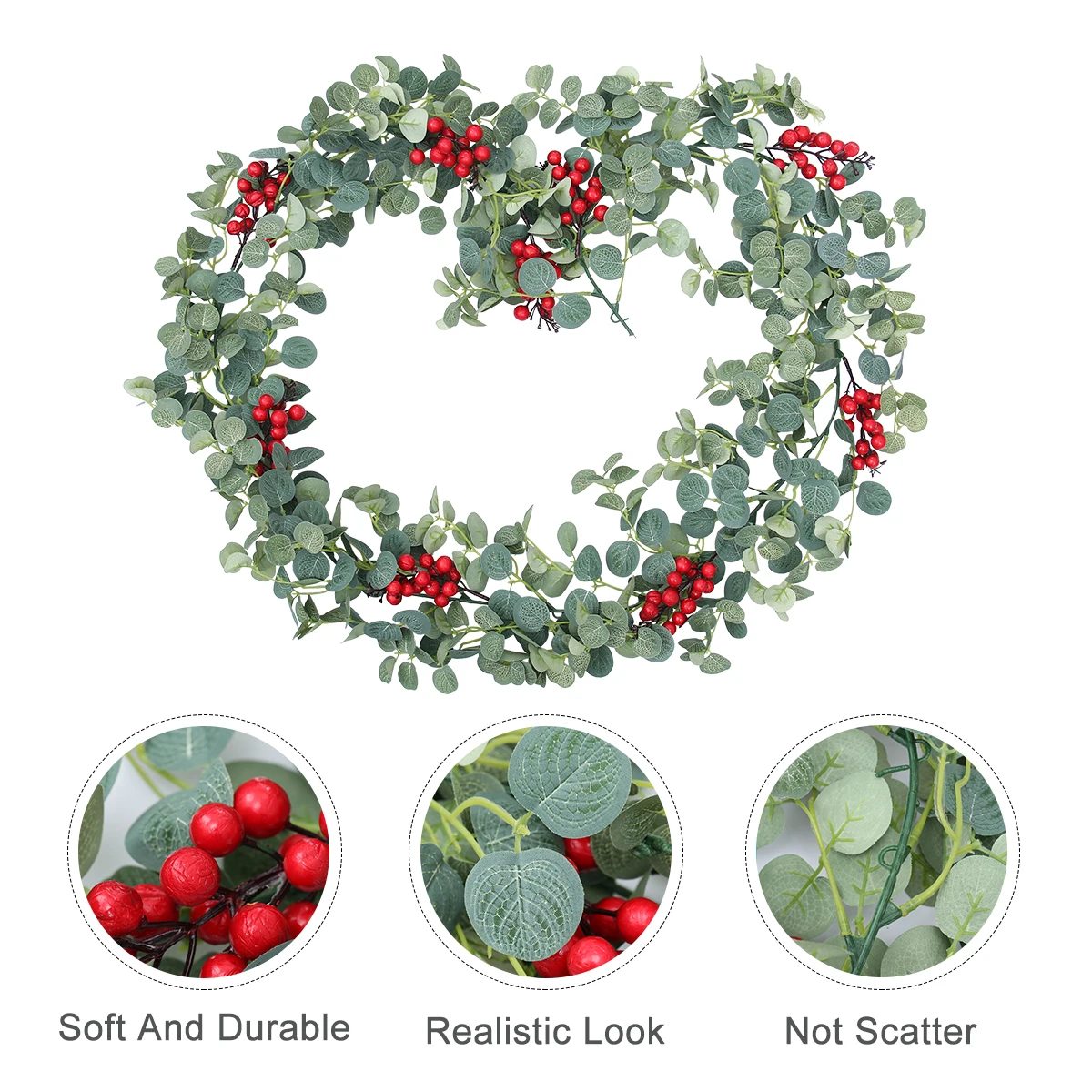 Simulated Rattan Vine Artificial Silk Leaf Plant Decor Christmas Cane Red Berry Home Party Wedding Holiday nament
Simulated Rattan Vine Artificial Silk Leaf Plant Decor Christmas Cane Red Berry Home Party Wedding Holiday nament
