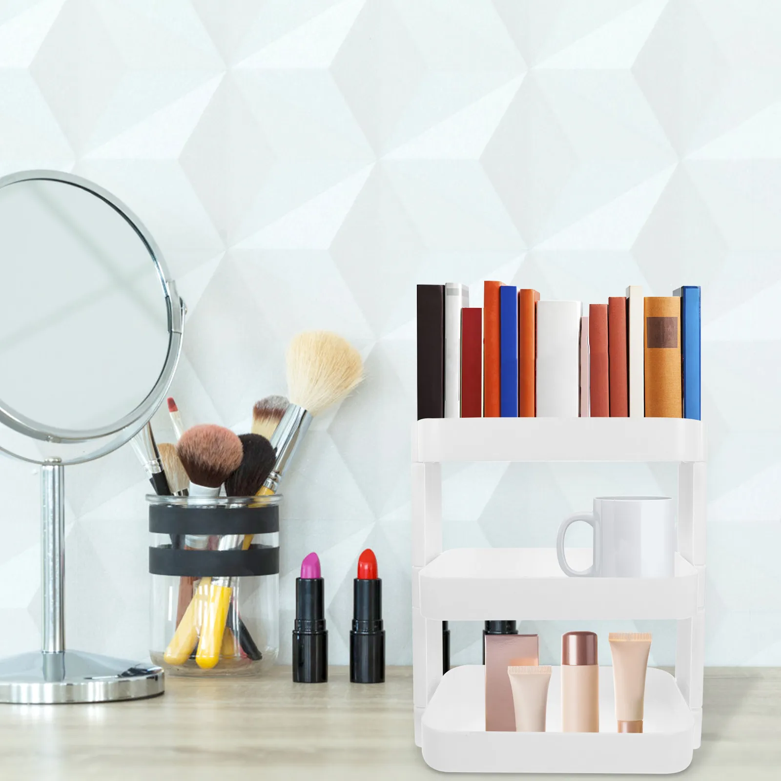 Многофункциональный настольный органайзер-подставка для карандашей, многоуровневая полка для хранения, органайзер для туалетного столика, для офиса, дома, общежития, для косметики
Многофункциональный настольный органайзер-подставка для карандашей, многоуровневая полка для хранения, органайзер для туалетного столика, для офиса, дома, общежития, для косметики