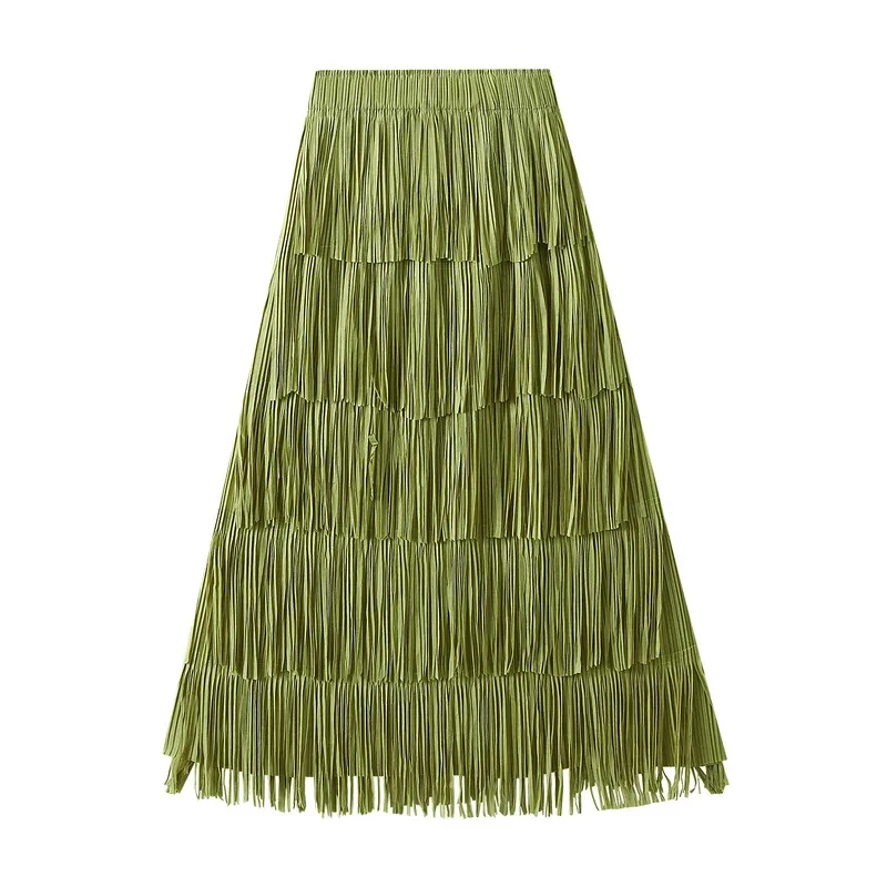 2024 New Summer High-End Pleated Tassel Patchwork For Women On The Street Versatile And Slim Half Body Dance Skirt A-Line
2024 New Summer High-End Pleated Tassel Patchwork For Women On The Street Versatile And Slim Half Body Dance Skirt A-Line