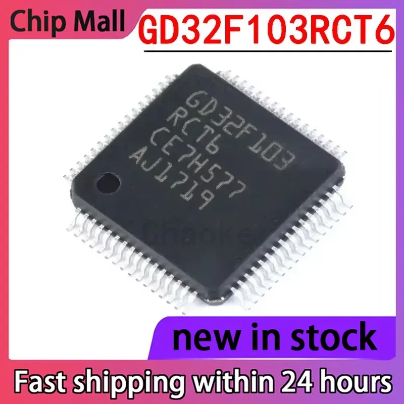 2PCS New GD32F103RCT6 GD32F103 Package LQFP64 Microcontroller Chip Microcontroller
2PCS New GD32F103RCT6 GD32F103 Package LQFP64 Microcontroller Chip Microcontroller