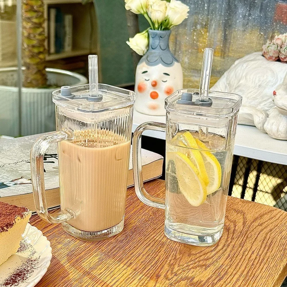 1Pcs Square Heat Resistant Coffee Glass Cup With Lid and Straw Transparent Milk Tea Juice Cups Coffee Mug For Home Bar Drinkware
1Pcs Square Heat Resistant Coffee Glass Cup With Lid and Straw Transparent Milk Tea Juice Cups Coffee Mug For Home Bar Drinkware