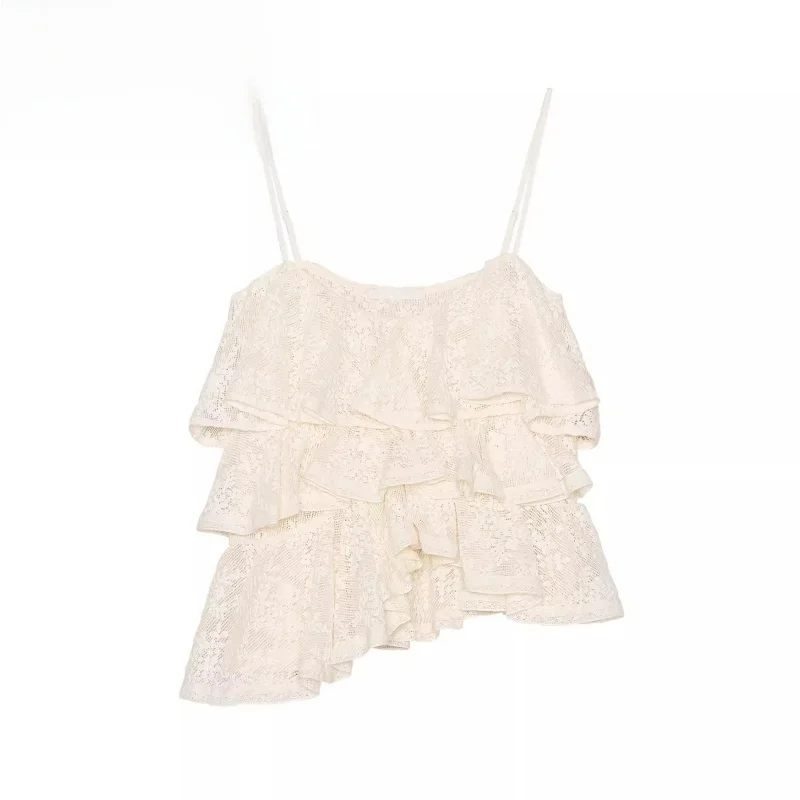 Новый летний кружевной лоскутный жилет с декоративными ремешками, асимметричный топ, женский модный трендовый цвет, дизайн с вырезами
Новый летний кружевной лоскутный жилет с декоративными ремешками, асимметричный топ, женский модный трендовый цвет, дизайн с вырезами