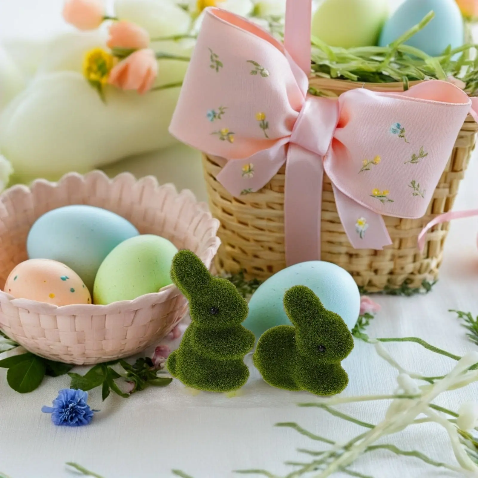 4Pcs Easter Flocked Rabbit Decor Pair Soft Touch Garden Statues for Spring Table Centerpiece Party Home Office Decoration
4Pcs Easter Flocked Rabbit Decor Pair Soft Touch Garden Statues for Spring Table Centerpiece Party Home Office Decoration