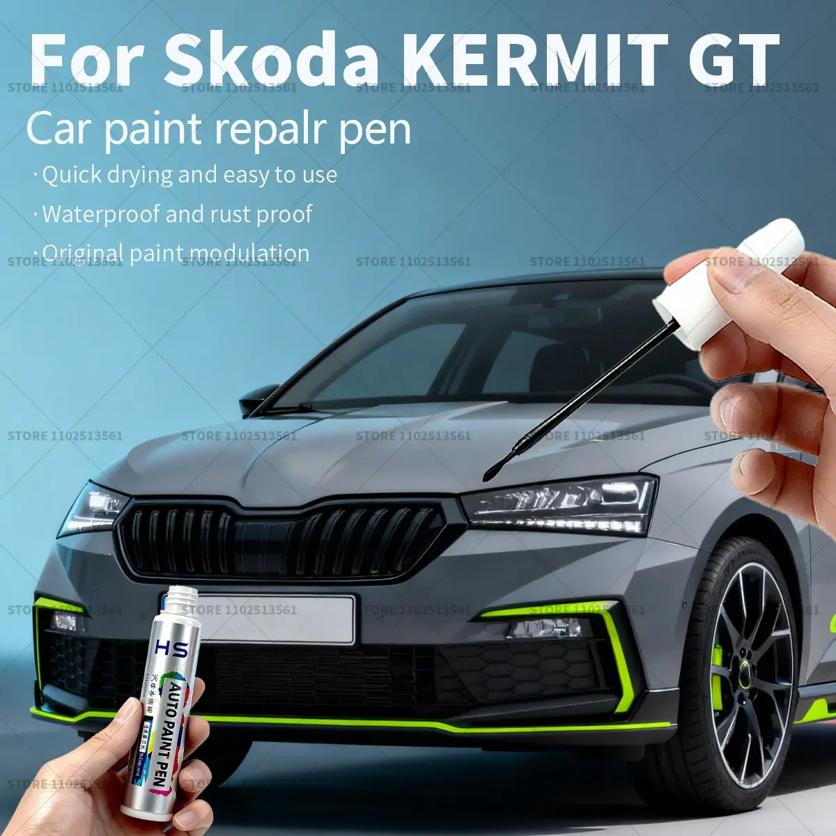Ручка для ремонта автомобильной краски, средство для удаления царапин, сделай сам, автоаксессуары для Skoda KERMIT GT, красный, белый, LB9A, желтый, LB1W, синий, LB5K
Ручка для ремонта автомобильной краски, средство для удаления царапин, сделай сам, автоаксессуары для Skoda KERMIT GT, красный, белый, LB9A, желтый, LB1W, синий, LB5K