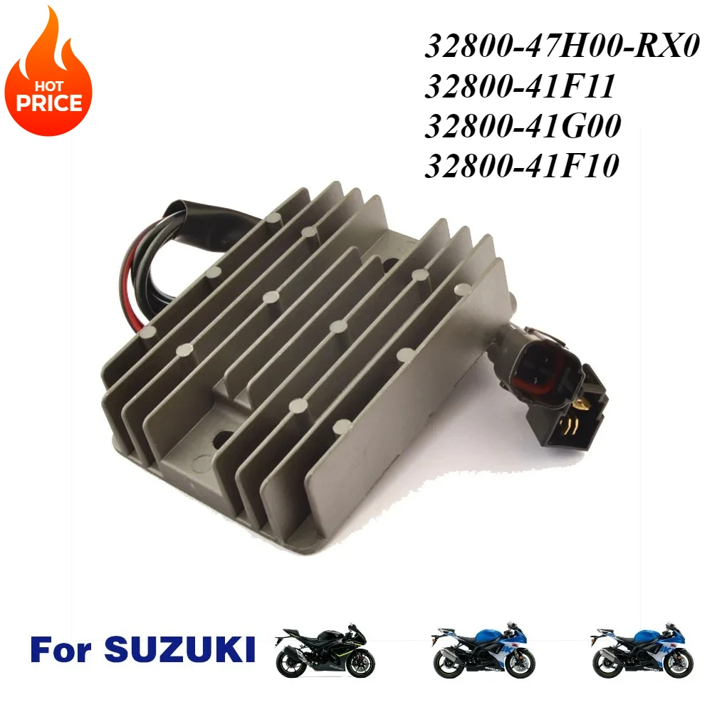 Motorcycle Voltage Regulator Rectifier For Suzuki GSXR 600 750 GSX1000 SV650 32800-47H00-RX0 32800-41F11 32800-41G00 32800-41F10
Motorcycle Voltage Regulator Rectifier For Suzuki GSXR 600 750 GSX1000 SV650 32800-47H00-RX0 32800-41F11 32800-41G00 32800-41F10