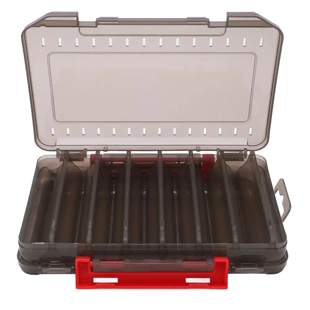 Double Sided Fishing Lure Box with Handle Waterproof Tackle Box 14 Slots Breathable Ventilation Bait Storage Box Outdoor Fishing
Double Sided Fishing Lure Box with Handle Waterproof Tackle Box 14 Slots Breathable Ventilation Bait Storage Box Outdoor Fishing