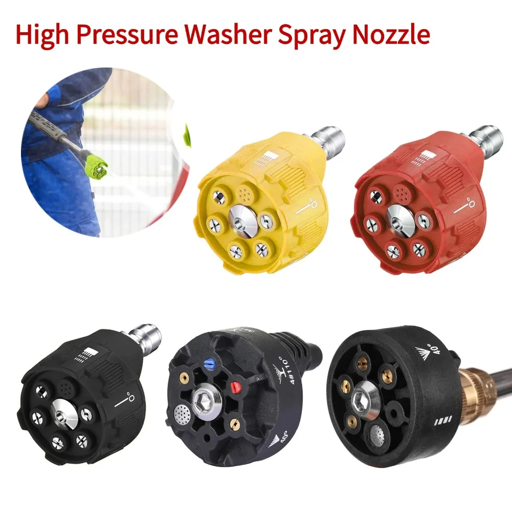 Универсальная Форсунка для мойки высокого давления, насадка для мыла, вращение 0, 15, 25, 40 градусов, аксессуары для очистки сада
Универсальная Форсунка для мойки высокого давления, насадка для мыла, вращение 0, 15, 25, 40 градусов, аксессуары для очистки сада