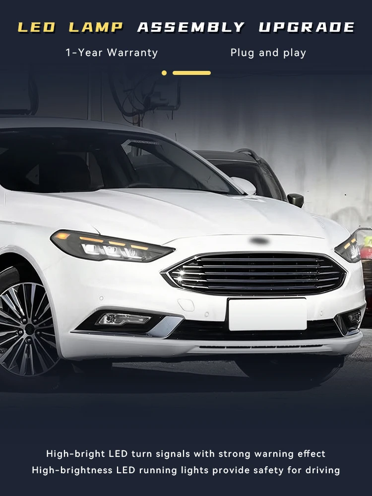 Powerful Headlights for Cars Ford Mondeo 2017-2021 New Style Front Lamp Projector Lens DRL All LED Turn Signal Car Accessories
Powerful Headlights for Cars Ford Mondeo 2017-2021 New Style Front Lamp Projector Lens DRL All LED Turn Signal Car Accessories