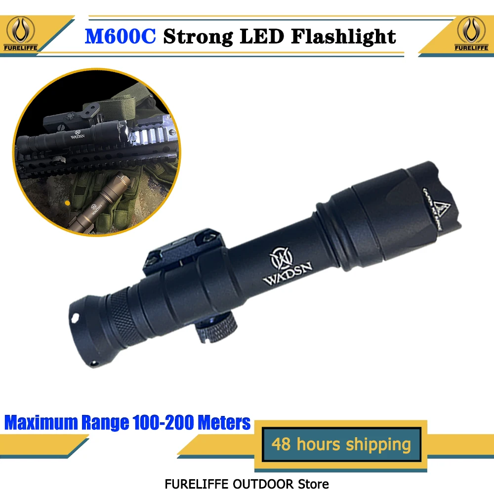 High-light LED Flashlight M600C,340 lm White LED Light/Aluminum Alloy Body Adapt To F20 mm Rail,Hunting Scout Tactical Lighting
High-light LED Flashlight M600C,340 lm White LED Light/Aluminum Alloy Body Adapt To F20 mm Rail,Hunting Scout Tactical Lighting