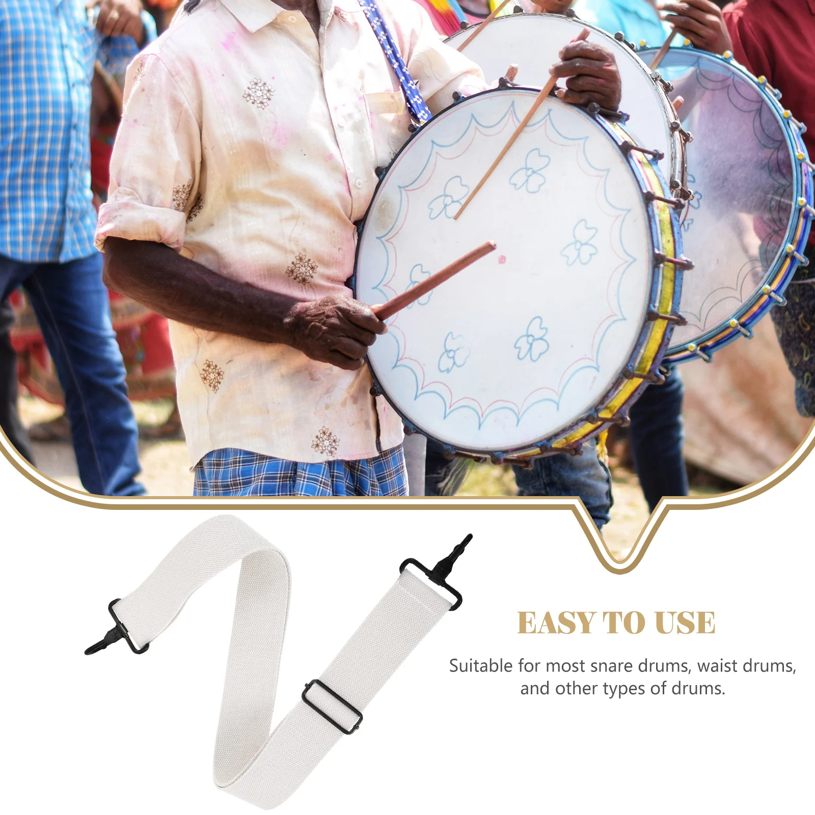 Adjustable Snare Drum Strap Drum Sling Marching Drum Belt Replacement Shoulder Strap Mellophone Musical Instruments
Adjustable Snare Drum Strap Drum Sling Marching Drum Belt Replacement Shoulder Strap Mellophone Musical Instruments