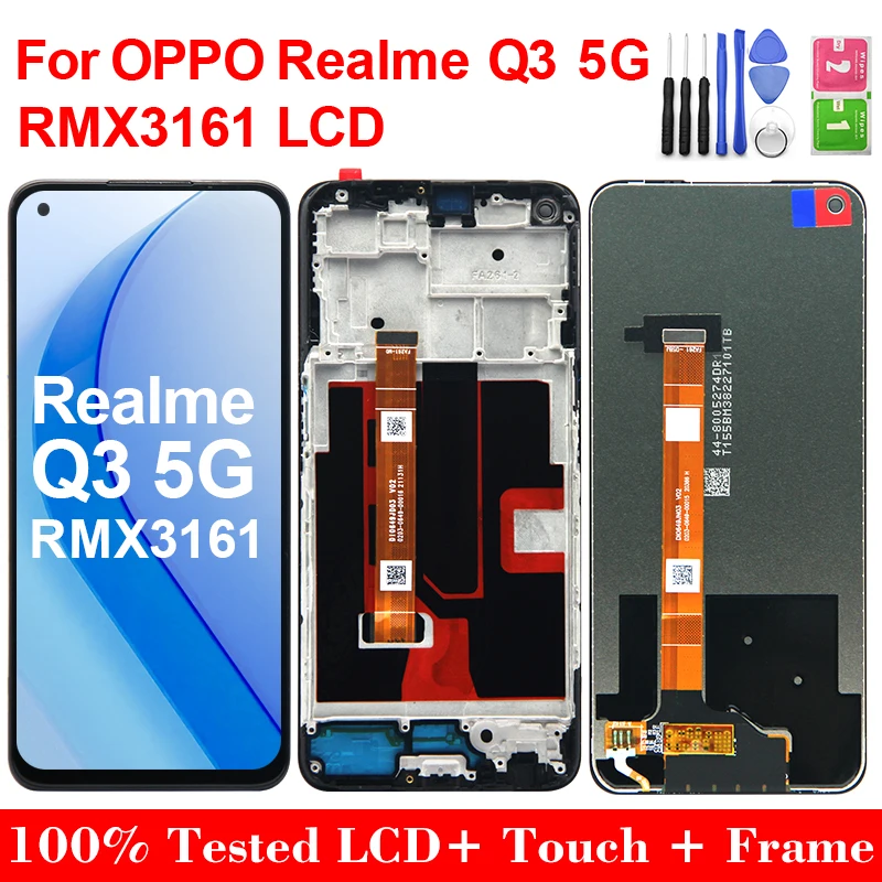 6,5-дюймовый дисплей RMX3161 для Realme Q3 5G, ЖК-дисплей с сенсорным экраном и дигитайзером в сборе, замена для Realme Q3 5G, дисплей с рамкой
6,5-дюймовый дисплей RMX3161 для Realme Q3 5G, ЖК-дисплей с сенсорным экраном и дигитайзером в сборе, замена для Realme Q3 5G, дисплей с рамкой