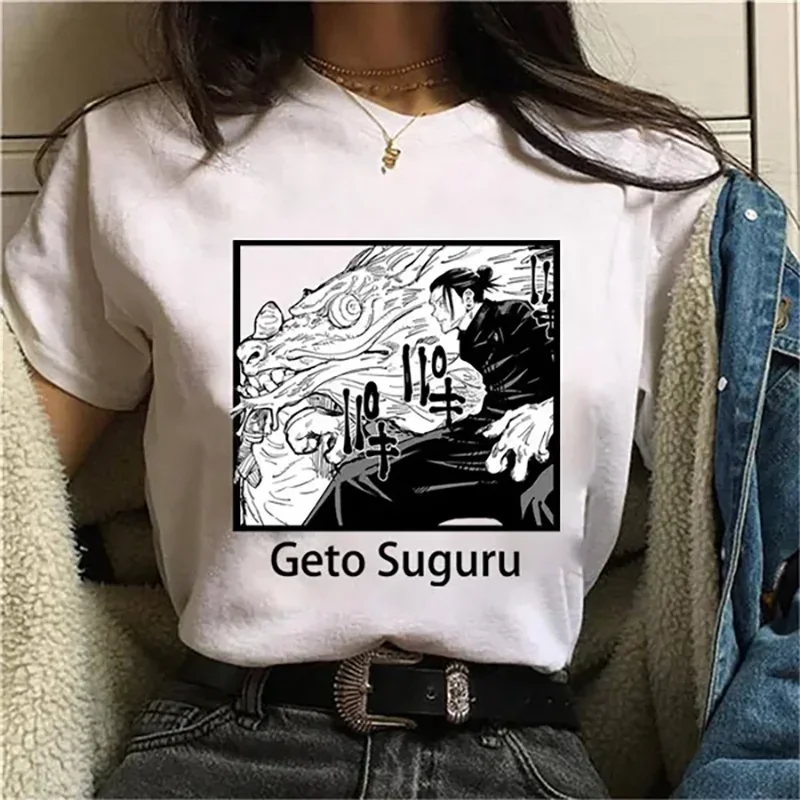 Новая футболка с графическим принтом аниме Geto Suguru, летняя повседневная свободная футболка с круглым вырезом, модная футболка с коротким рукавом
Новая футболка с графическим принтом аниме Geto Suguru, летняя повседневная свободная футболка с круглым вырезом, модная футболка с коротким рукавом