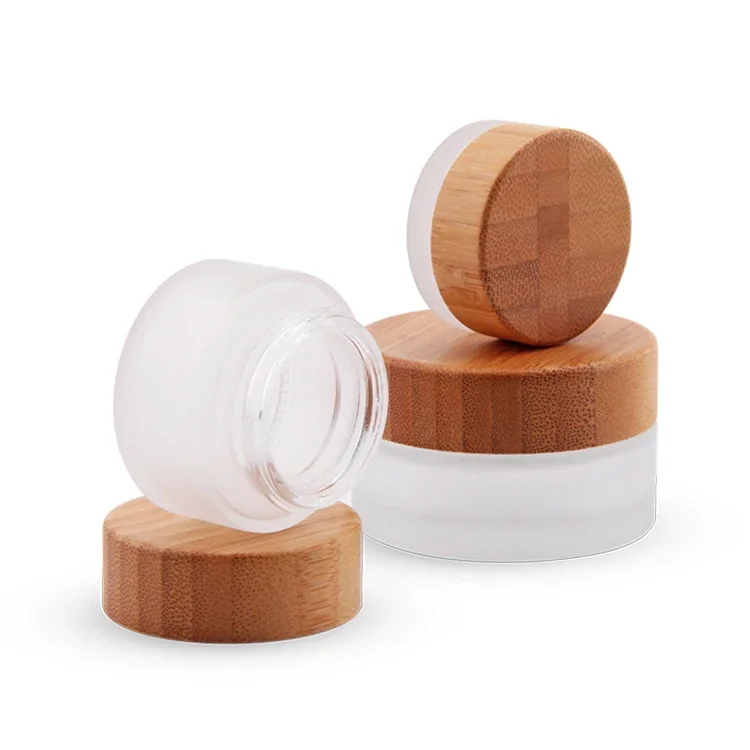 refillable Recycled Glass Jars Cosmetics face Cream Clear Frosted Glass Jar With Bamboo Lid Skin Care Cream Eye Face Cream Jar
refillable Recycled Glass Jars Cosmetics face Cream Clear Frosted Glass Jar With Bamboo Lid Skin Care Cream Eye Face Cream Jar