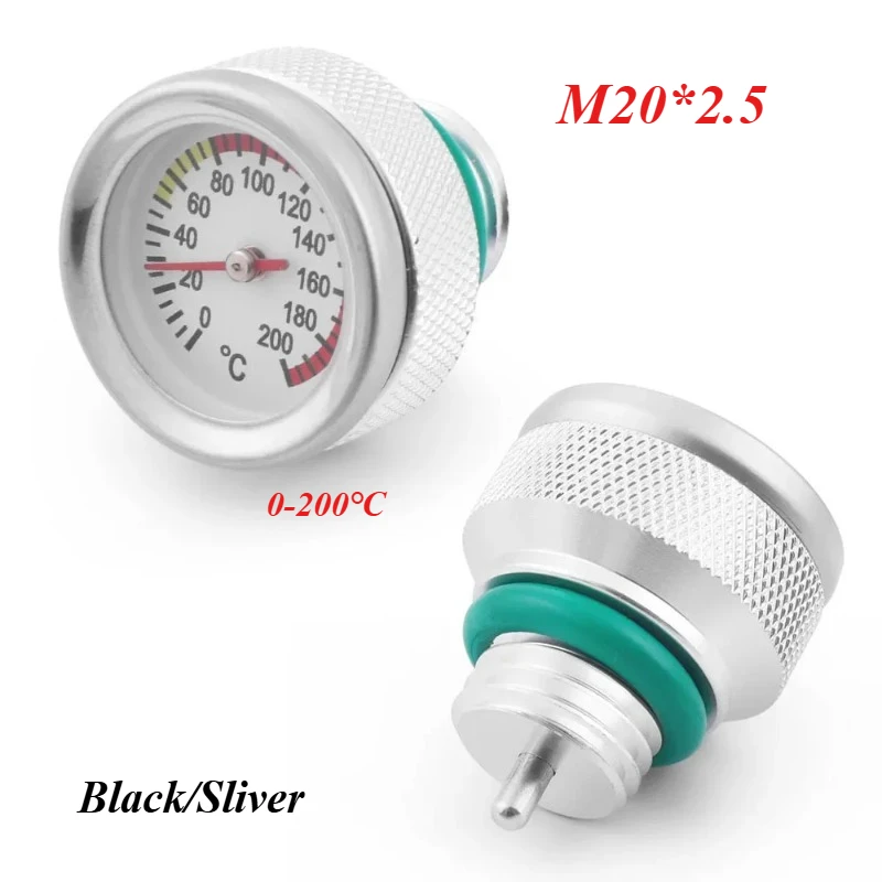 M20x2.5 Motorcycle Fuel Tank Caps With 0-200℃ Oil Temperature Gauge Pointers Dial Meter Black/Silver Gauge BX103087
M20x2.5 Motorcycle Fuel Tank Caps With 0-200℃ Oil Temperature Gauge Pointers Dial Meter Black/Silver Gauge BX103087