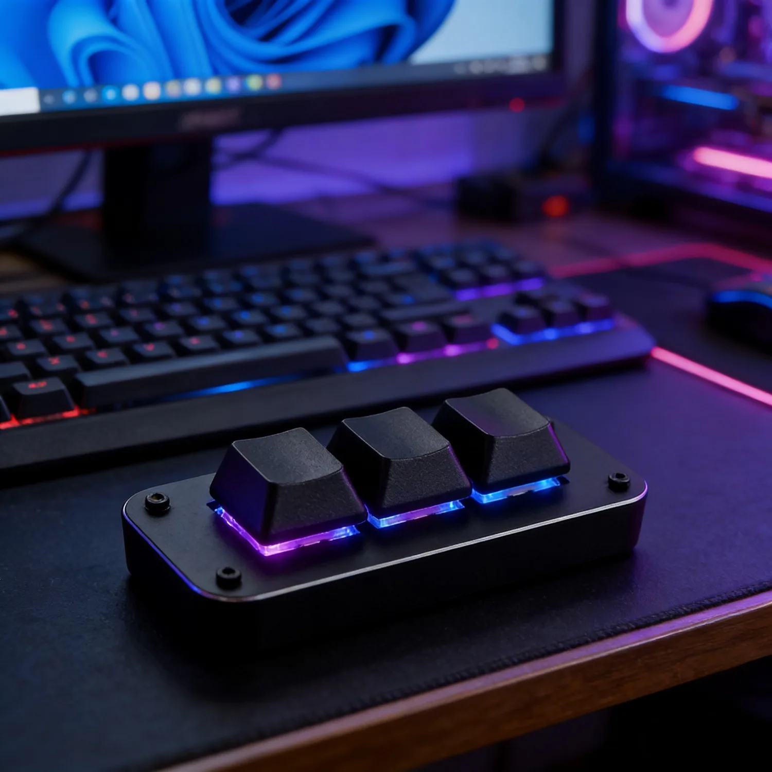 Three KeysCustom Mechanical KeypadSupports Bluetooth/USB/2.4G Shortcut KeysSupport Macro Programming Multimedia Keyboard
Three KeysCustom Mechanical KeypadSupports Bluetooth/USB/2.4G Shortcut KeysSupport Macro Programming Multimedia Keyboard