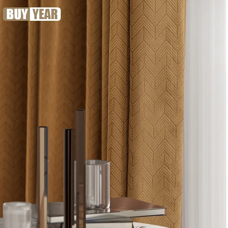 French Luxury Retro Chenille Herringbone Jacquard Light Gray Curtain Milky coffee Curtains for Living Dining Room Bedroom Custom
French Luxury Retro Chenille Herringbone Jacquard Light Gray Curtain Milky coffee Curtains for Living Dining Room Bedroom Custom