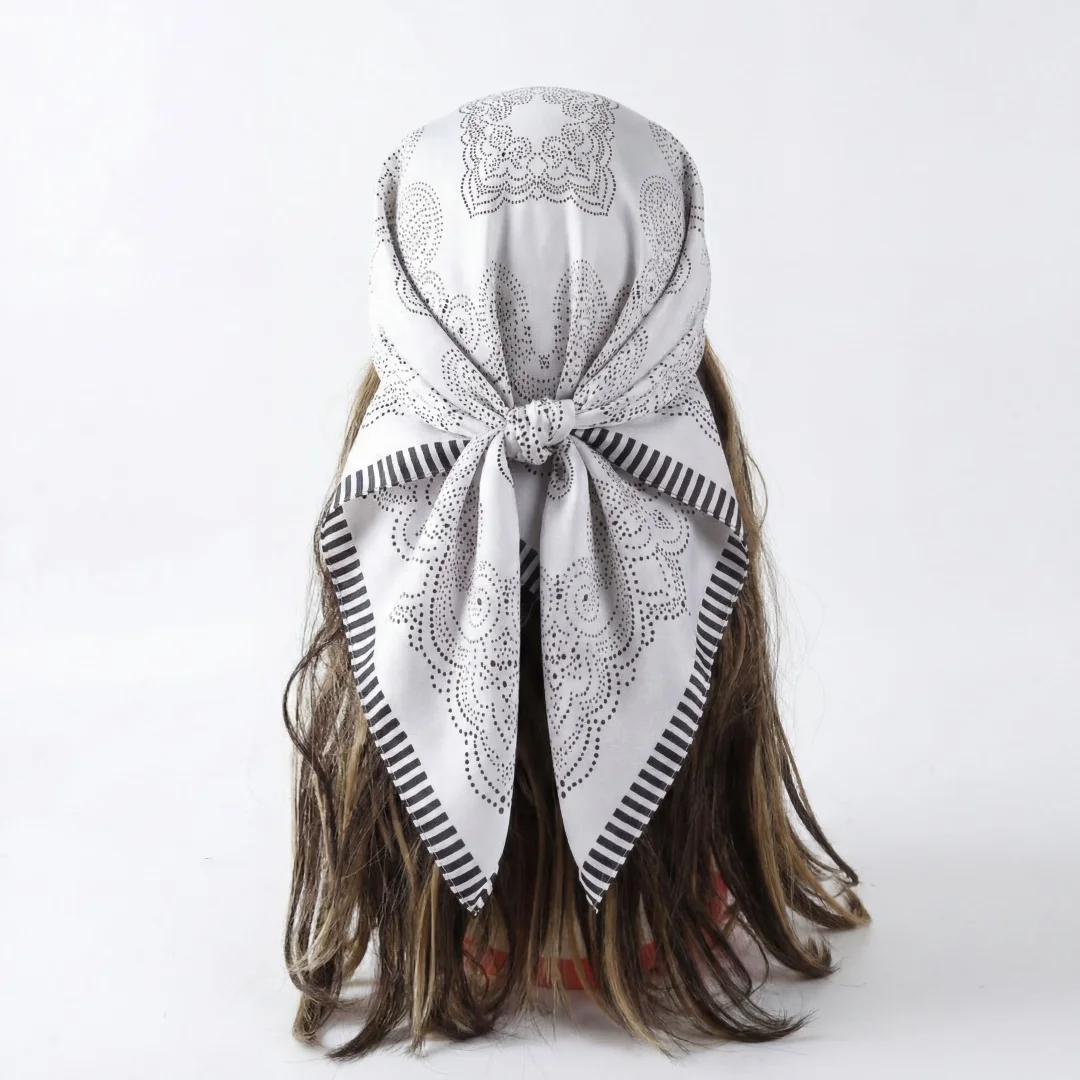 Female Scarf Hijab Bandana Handkerchief Silk Scarves Woman Headscarf Square Shawl Wraps Neckerchief Turban Headband Foulards
Female Scarf Hijab Bandana Handkerchief Silk Scarves Woman Headscarf Square Shawl Wraps Neckerchief Turban Headband Foulards