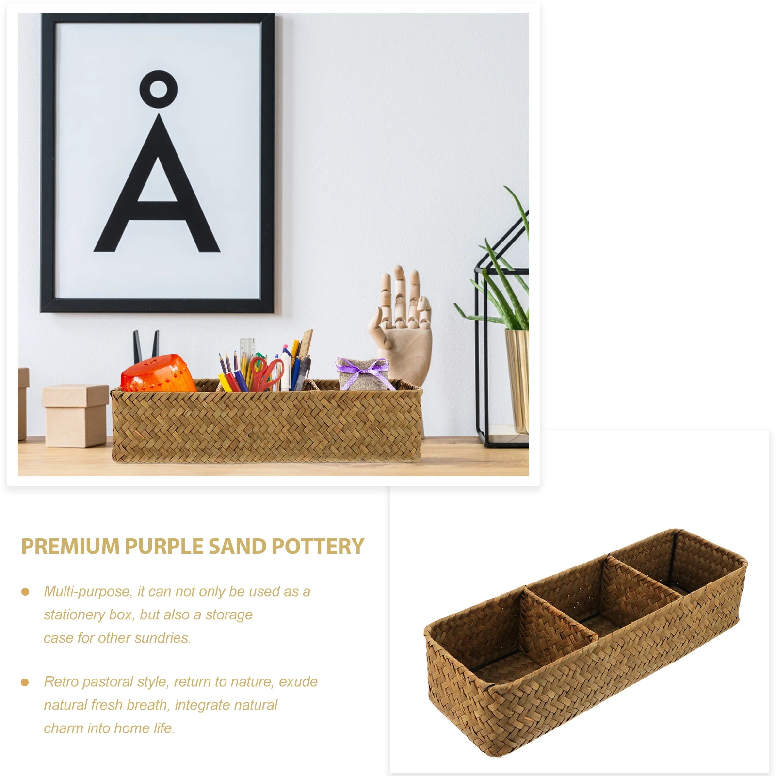 1pc Handwoven Organizer Desktop Home Office Small Itemssundries Box Woven Storage Container Home Storage Case Desktop Box
1pc Handwoven Organizer Desktop Home Office Small Itemssundries Box Woven Storage Container Home Storage Case Desktop Box
