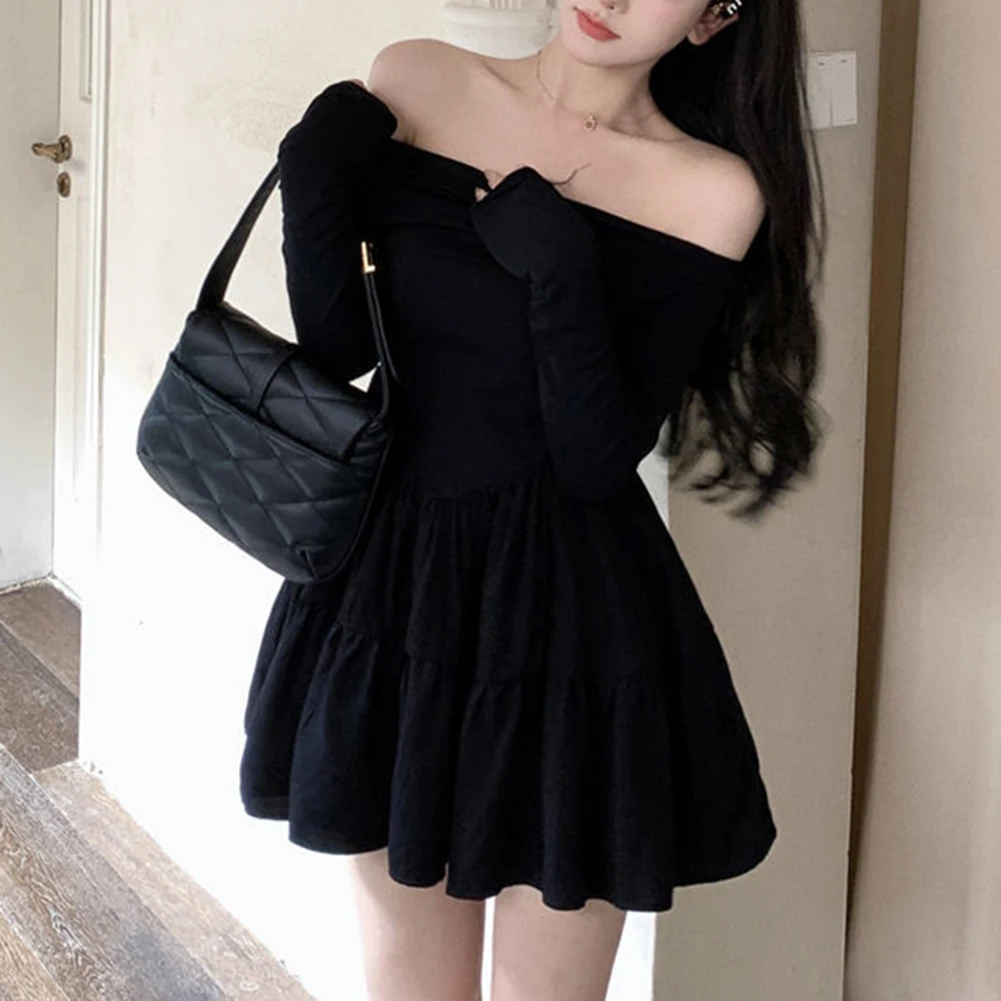 Apricot Off-shoulder Dress Slim Dress Long Sleeve Dress Slight Stretch Design Spring Autumn Fashion Vacation Daily Wear
Apricot Off-shoulder Dress Slim Dress Long Sleeve Dress Slight Stretch Design Spring Autumn Fashion Vacation Daily Wear