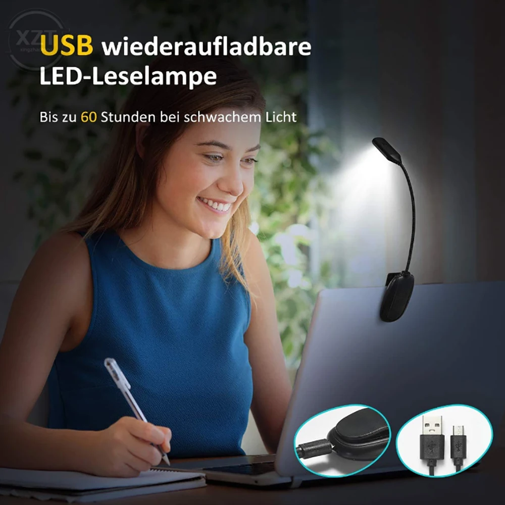 New Rechargeable Book Light Mini 7 LED Reading Light 3-Level Warm Cool White Flexible Easy Clip Lamp Read Night Bed Reading Lamp
New Rechargeable Book Light Mini 7 LED Reading Light 3-Level Warm Cool White Flexible Easy Clip Lamp Read Night Bed Reading Lamp
