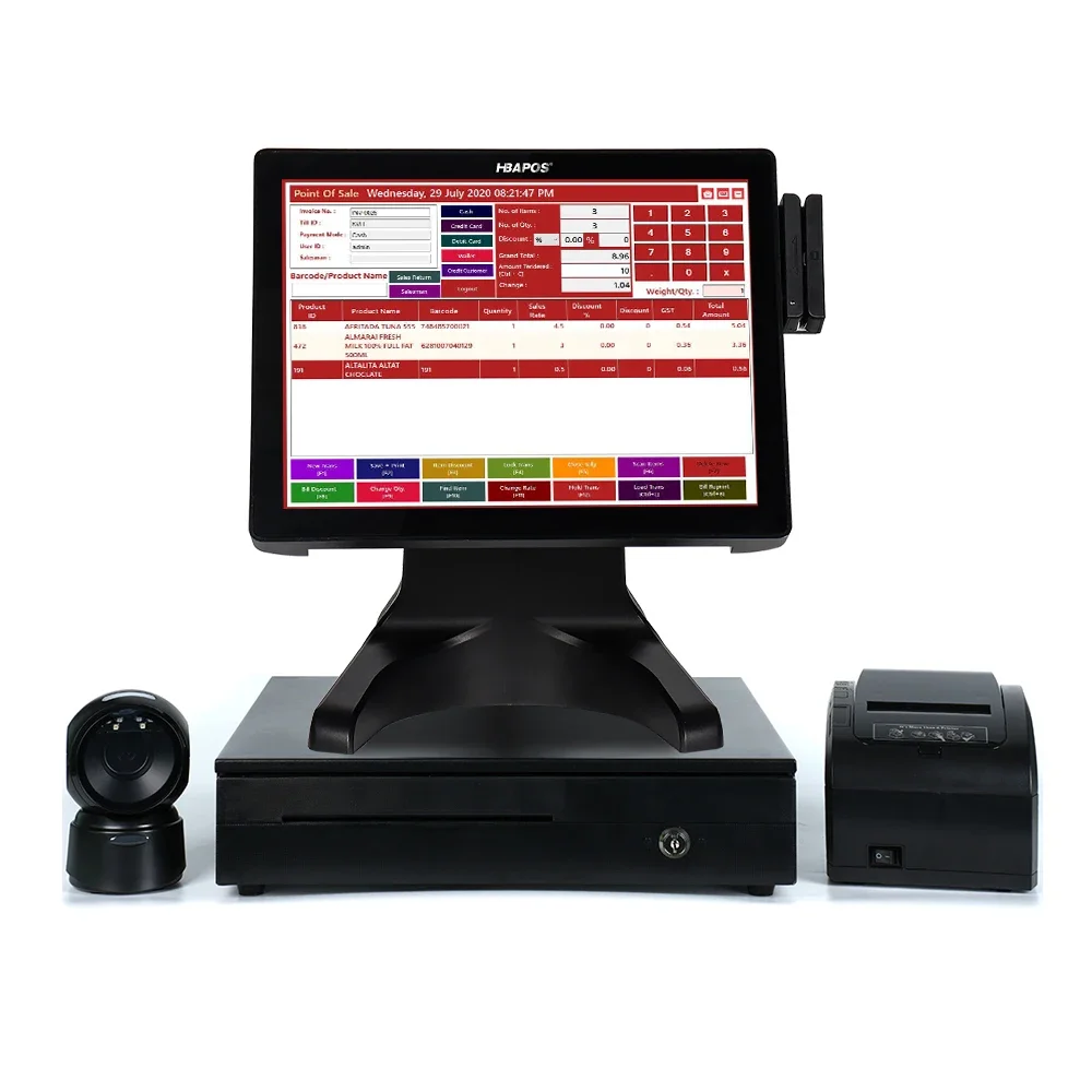 HBA-S100AIO Best pos cash register machine pos system with capacitive touch screen
HBA-S100AIO Best pos cash register machine pos system with capacitive touch screen