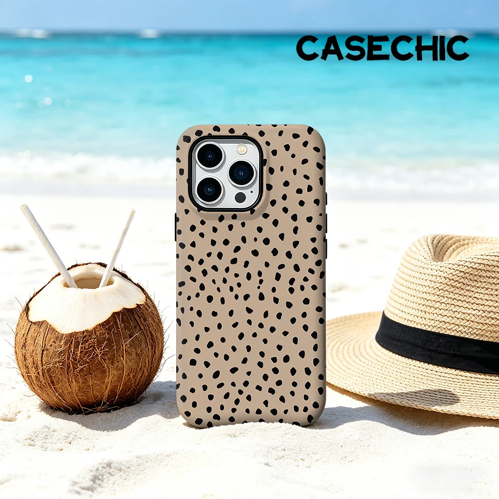 CaseChic case Matte Bumper For Magsafe Case For iPhone 17 16 15 14 Plus Pro Max Shockproof Hard PC Black Spots on Camel Cover
CaseChic case Matte Bumper For Magsafe Case For iPhone 17 16 15 14 Plus Pro Max Shockproof Hard PC Black Spots on Camel Cover