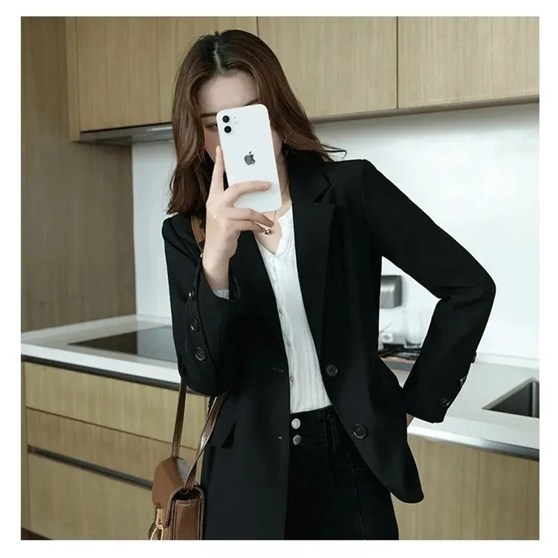 Casual Blazer Women New Spring Autumn Solid Color Loose Female Suit Jacket Fashion Office Ladies Blazer Coat Khaki Black
Casual Blazer Women New Spring Autumn Solid Color Loose Female Suit Jacket Fashion Office Ladies Blazer Coat Khaki Black