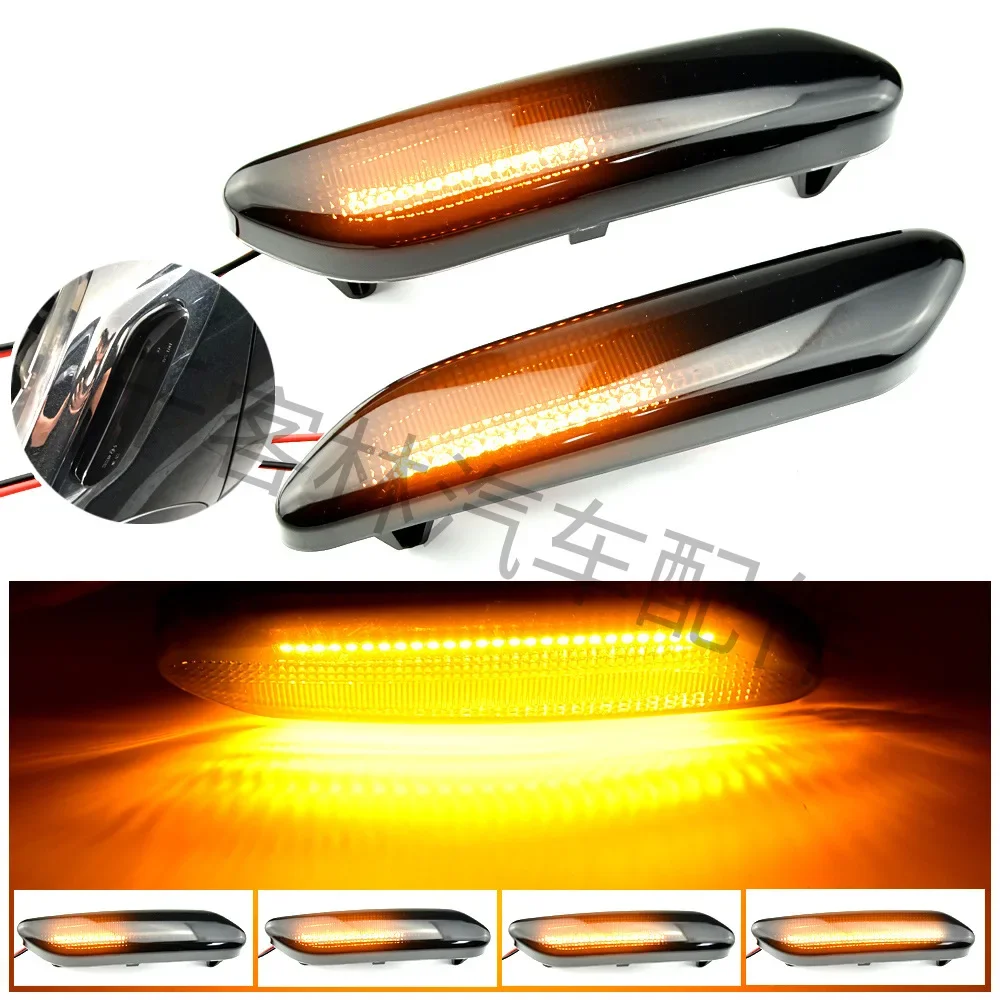Suitable for BMW Mini R60 R61 car modification with LED yellow light flowing leaf panel edge lights and side turn signals
Suitable for BMW Mini R60 R61 car modification with LED yellow light flowing leaf panel edge lights and side turn signals