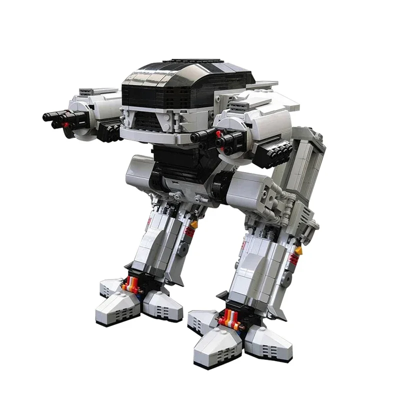 Строительный блок MOC Scale ED-209 Robot, модель робота-экструдера, механическая война, полиция, правоохранительные элементы серии 209, подарок для детей
Строительный блок MOC Scale ED-209 Robot, модель робота-экструдера, механическая война, полиция, правоохранительные элементы серии 209, подарок для детей