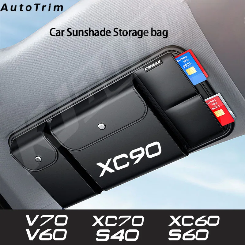 Luxury Car Sun Visor Organizer Leahter Multi-Pocket Auto Storage Glass Box For Volvo XC90 XC60 S60 XC40 XC70 V70 V60 S80 V90 S90
Luxury Car Sun Visor Organizer Leahter Multi-Pocket Auto Storage Glass Box For Volvo XC90 XC60 S60 XC40 XC70 V70 V60 S80 V90 S90